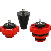 ARES 18069 3-Pc Power Steering Adapter Kit - for Manual Vacuum Pumps | Part No. 18069; Adapters for Manual Vacuum Pumps Easily Purge Air from Power Steering System on Most