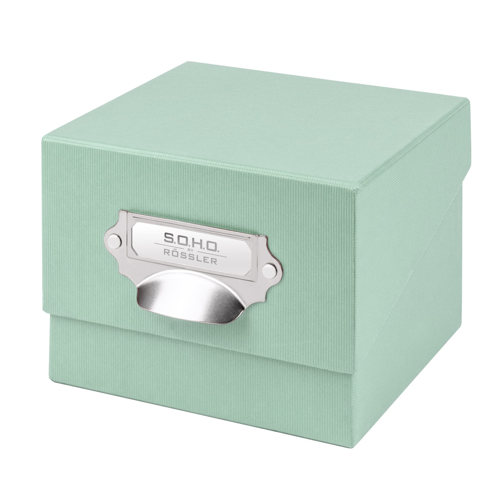 Rössler Papier 1325452650 - S.O.H.O. Verzamelbox voor foto's, met beschrijfbaar inlegetiket, mint, 1 stuk