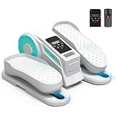 Under Desk Elliptical Machine - Electric Seated Pedal Exerciser, Motorized Leg Exerciser for Seniors Home Office, 12 Adjustable Speeds Whisper Quiet Portable