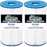 HANXER® PWK30 Spa Filter Cartridge Replaces for Unicel C-6430, Filbur FC-3915, Watkins 31489, P/N0969601, 71825, 73178, 73250, 60301 Hot Springs Spas, 30 sq.ft Drop in Hot Tub Filter, 2 Pack