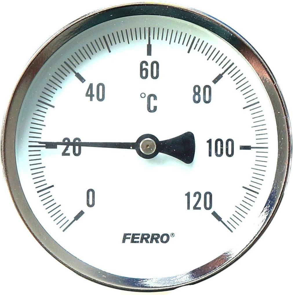 Solid Metal Industrial Temperature Gauge Dial Probe 1/2" Amazon.co.uk