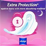 Always Sensitive Ultra Night Sanitary Towels with Wings Size 3 100 Count view 2