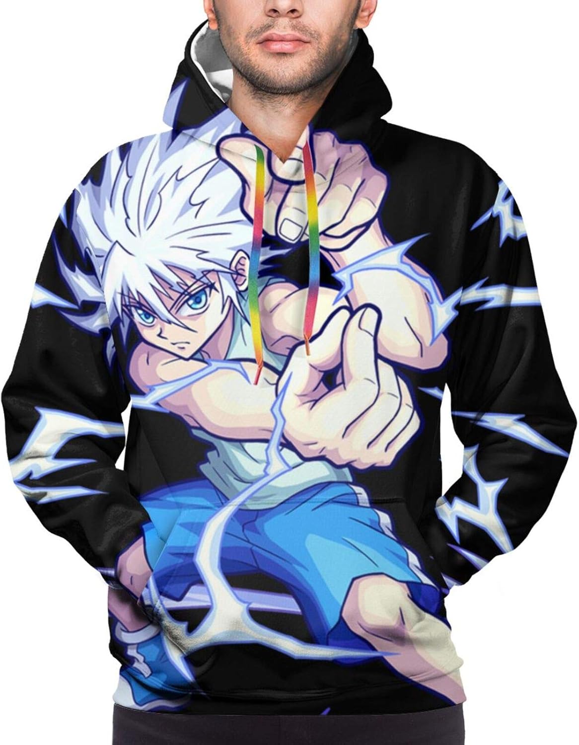 Amazon.com: Hunter x Hunter Men's Hoodie Long Sleeve Sweatshirt Cosplay Costumes with Front 