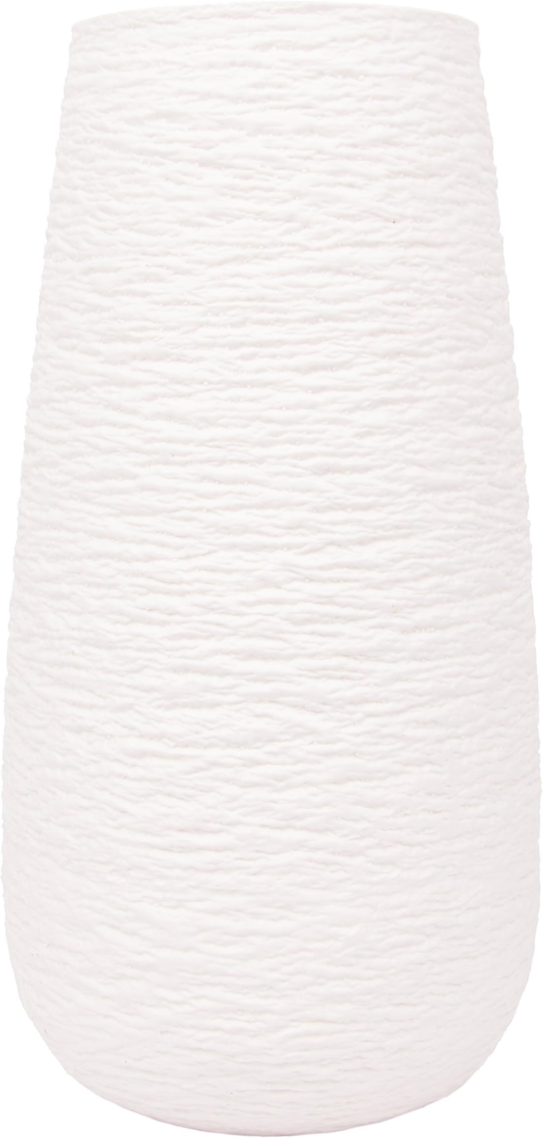 TYEERS 9.45" High White Ceramic Vase …