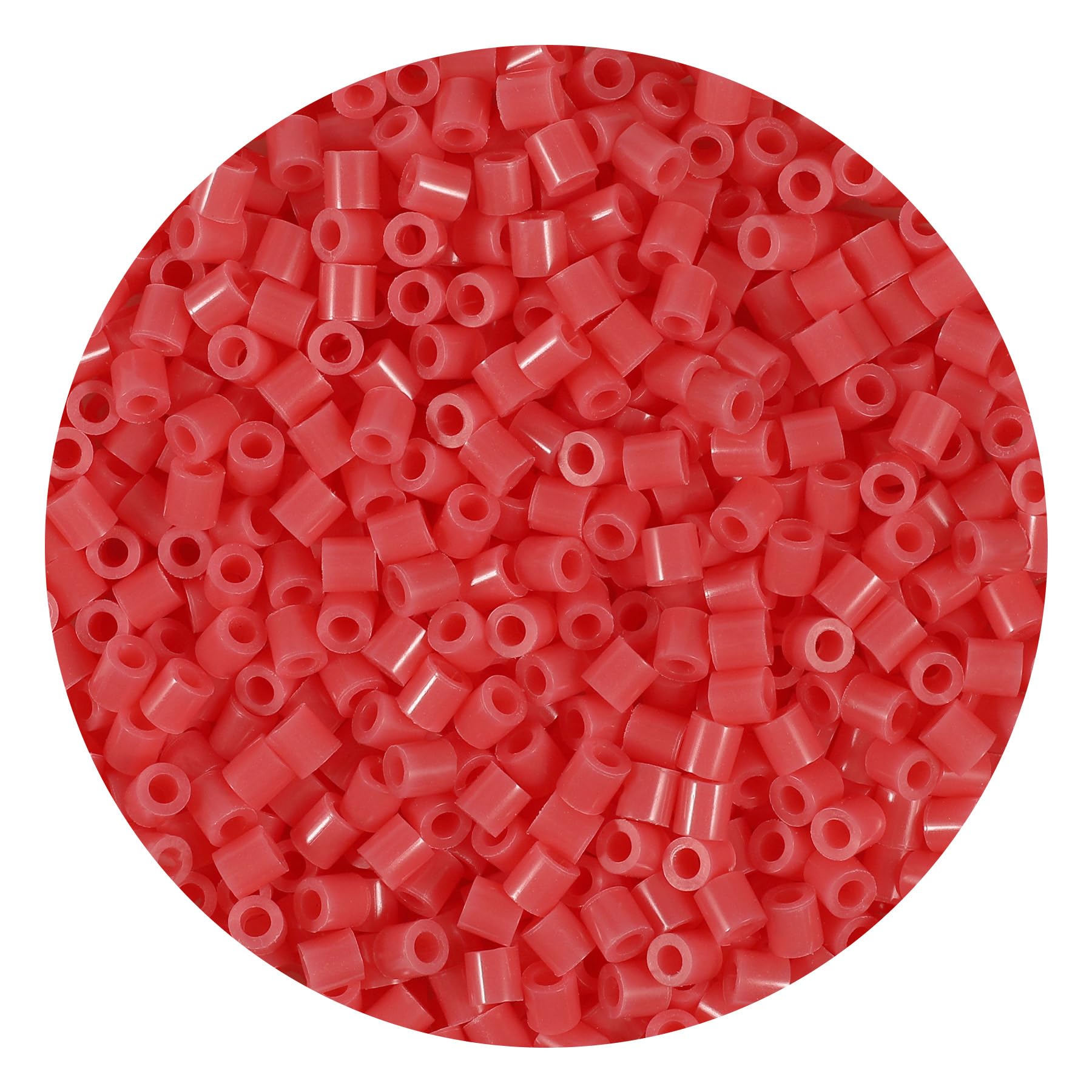 1000Pcs Loose Fuse Beads 5mm Bulk Refill Kit Fast Easy to Use Stress Relief Pixel Art Melting Beads for DIY Decor Crafts Creative Handmade Projects 3D Craft (Red 1) — image 1