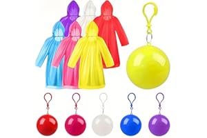 Random Reusable Rain Poncho, Hooded Emergency Rainwear for Outdoor Sports, Compact Waterproof Jacket for Cycling