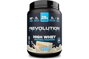 Revolution Nutrition, High Whey, Protein Powder, Whey Isolate, Superior Formula, Gluten Free, Lean Muscle Mass For Men & Wome