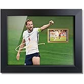 sufenvera Sports Fans Poster Gifts- Print Signed Harry Kane Framed Mini Film Photo Display,Gifts for Soccer Fans on Birthday Christmas 8x6 Inches