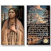 THE SAINTS COLLECTION St Kateri Tekakwitha Laminated Prayer Card Pack of 20