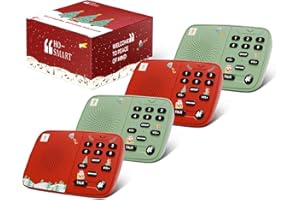 H HOSMART Hosmart UltraSpeak Intercoms Wireless for Home, 2025 Christmas Edition Intercom System for Home Use, Clear Sound Intercom System for Business with 1300 Ft Range, Gift for Family Friend Elderly(4Packs)