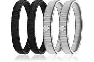 CKANDAY 4 Pcs Shirt Sleeve Holders, Anti-Slip Shirt Sleeve Garters for Men Women, Stretchy Metal Elastic Armbands Sleeve Cuff