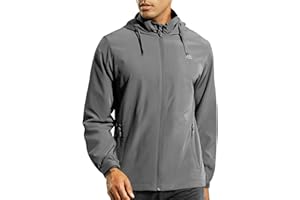 Haimont Men’s Packable Windbreaker with Hood Lightweight Windproof Water Resistant Hooded Jacket for Running Hiking Travel