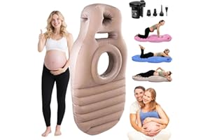 SEARART Inflatable Pregnancy Sleep Pillow: for Stomach Sleeping Full Body Mattress with Belly Hole Maternity Airbed for Pregnant Women Pregnancy Rest,Back & Hip Pressure Relief