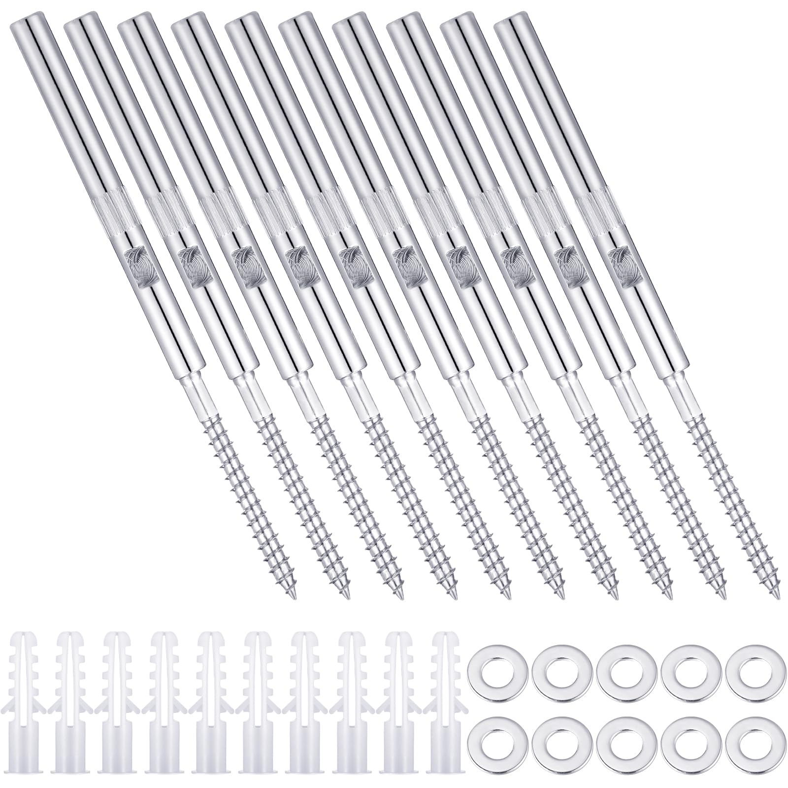 Photo 1 of 10 Pcs Floating Shelf Invisible Bracket Floating Shelf Supports Metal Blind Wall Mounted Support Hidden Fireplace Mantel Brackets for DIY, Shelving Mounting Hardware Included, 6.5 x 0.39 Inches