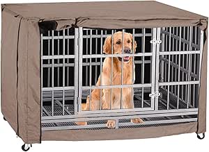 TUYU Funda para jaula de perro para cajas de alambre a prueba ...