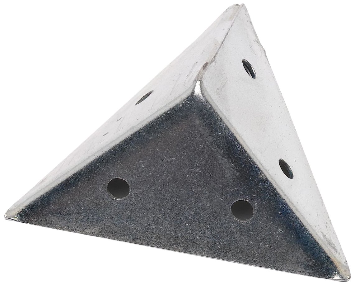 Merriway BH05100 (10 Pcs) Pyramid Repair Joiner Bracket Brace BZP Steel 45 mm, Set of 10 Piece Pieces