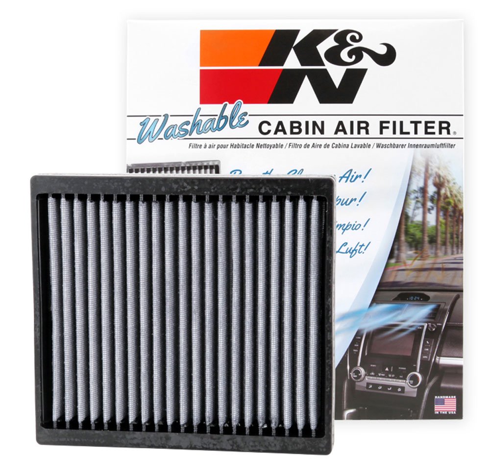 K&N LIFETIME Cabin Air Filter: Premium, Washable, Clean Air for your Cabin: Compatible with Select 2000-2021 Nissan/Mitsubishi/Holden/Renault/Isuzu Vehicle Models, VF2004, Weiß