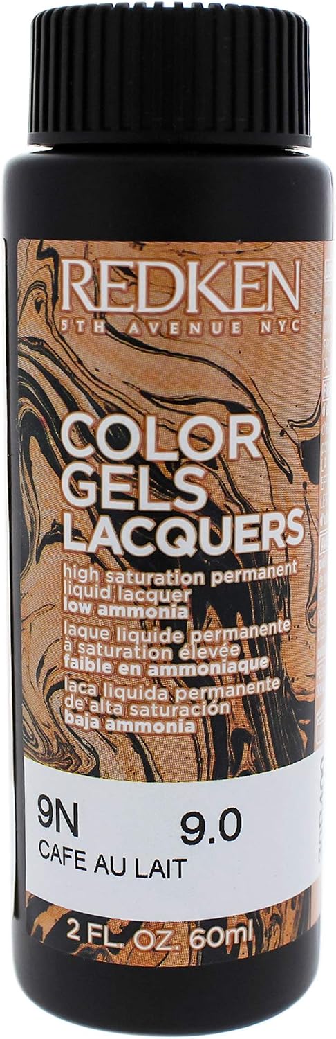 Redken Colour Gels Lacquer Permanent Hair Colour, No. 9N Cafe Au Lait, 60 ml, 60 ml (Pack of 1)