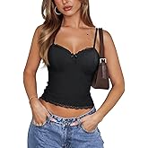 Avidlove Camisoles Tops for Women Lace Cami Tops Sexy Y2k Undershirts Cute Going Out Top