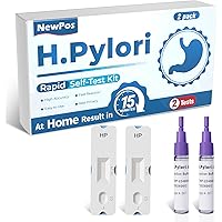 H Pylori Test Kit – 2 PCS H. Pylori Test, H-Pylori Stool (Antigen) Self-Test for Home Use, 99.9% Accurate, Fast 10-15 Min Res