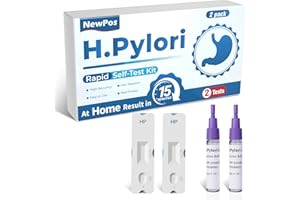 H Pylori Test Kit – 2 PCS H. Pylori Test, H-Pylori Stool (Antigen) Self-Test for Home Use, 99.9% Accurate, Fast 10-15 Min Res