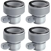 4 Pack Pool Hose Adapter Type B Hose Adapters Pool Hose Connector B Kit Hose Conversion Connector for Intex Filter Pumps 1.5 Inch Hoses Saltwater System Above Ground Swimming Pool Accessories