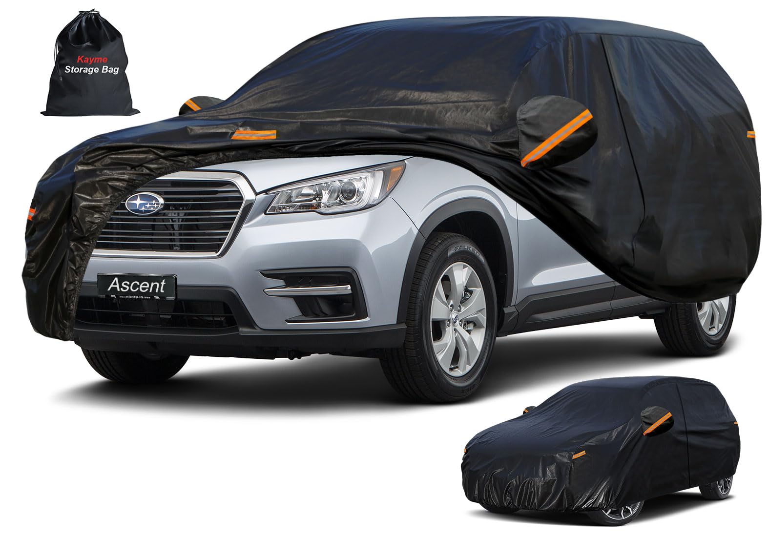 Photo 1 of Kayme 7 Layers SUV Car Cover Custom Fit for Subaru Ascent (2018-2025) Waterproof All Weather for Automobiles,Outdoor Full Cover Rain Sun UV Protection.Black