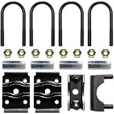 AGILLE Trailer Axle Lift Kit, Compatible with Dexter K71-384-00, Over Under Conversion Kit for 3500 lb Trailer Axles with 2-3/8" Round Tubes, Includes Spring Seats, U-Bolts, Tie Plates &amp; Nuts