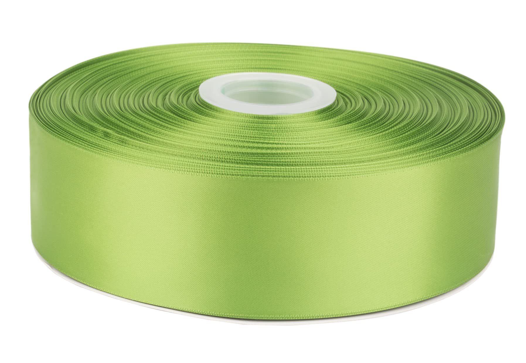 Fondersy 91 Meters Kiwi Double Faced Satin Ribbon - 50mm Width for Wedding, Gift Wrapping, Floral Arrangement and Crafts