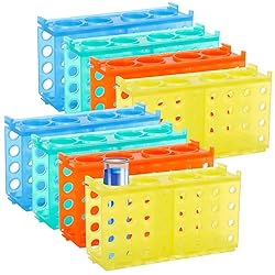 8 Pcs Test Tube Holders, 4-Way Interlocking Tube