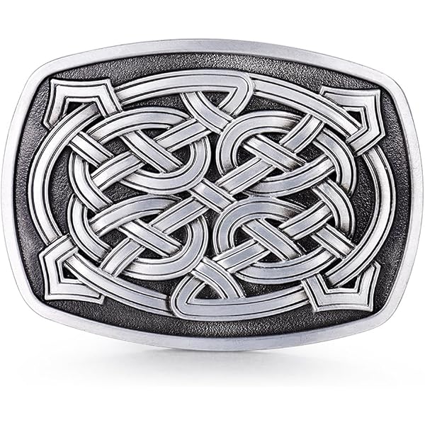 New Celtic Endless Knot Braided Design Belt Buckle men or women Eternal Knot Irish Leather Belt | Celtic Belts and Buckles  main image 2
