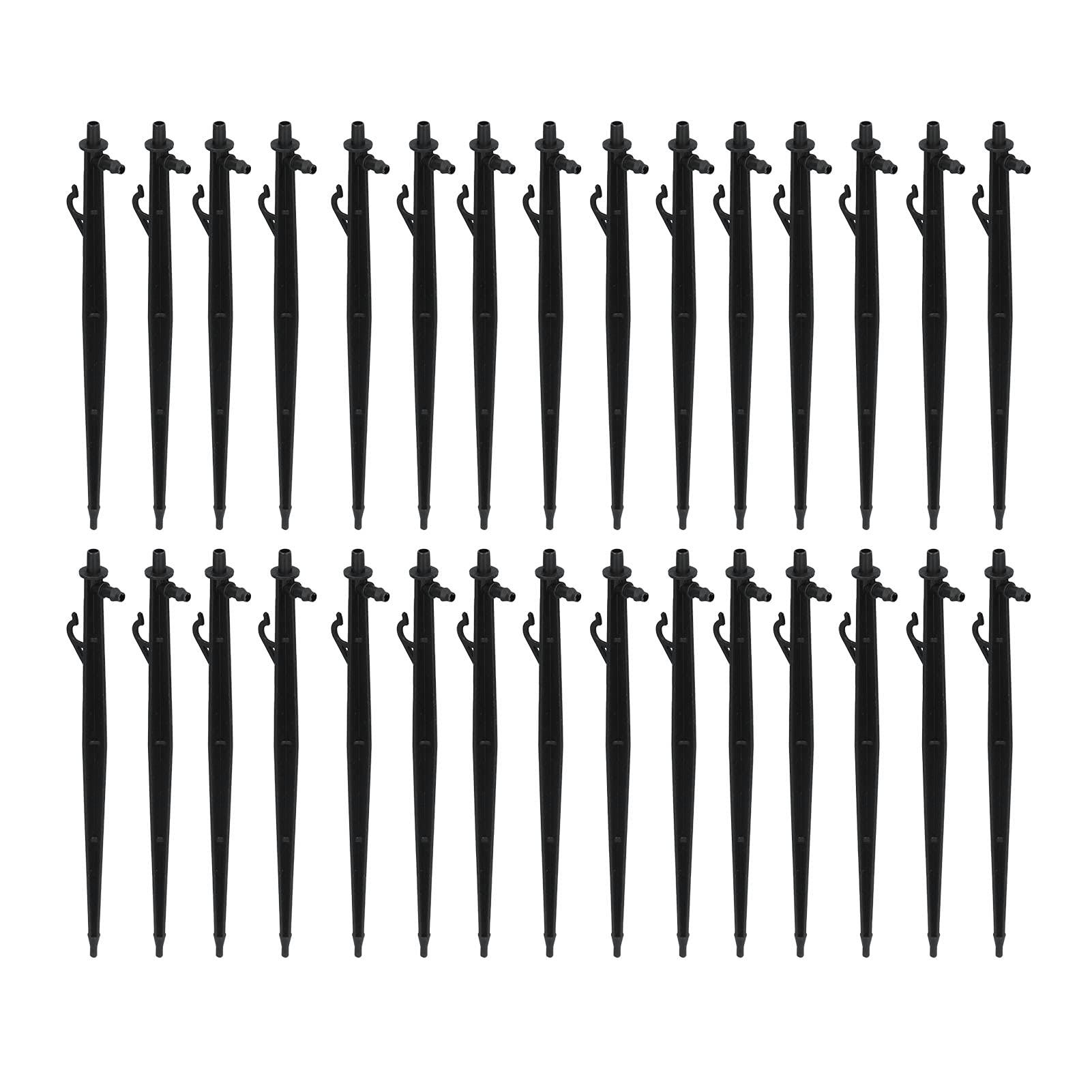 Fdit 30Pcs Rotatable Atomizing Micro Irrigation Support Plastic Ground Insertion Irrigation Equipment Sprinkler Bracket for Agriculture, Garden Watering