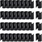 72 Pcs Wire Shelf Clips for 1" Post - 36 Pairs of Wire Rack Lock Clip Replacements for Metal Shelving Sleeves System, Plastic Parts for Stability and Layer Spacing Adjustment