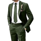 Retro Tweed Mens Suit Herringbone Slim Fit 2 Buttons Men's Jackets Sets Prom Wedding Jacket Blazer Pants Groom Tuxedo Set