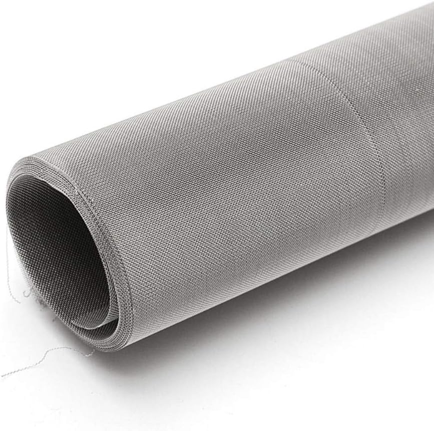 WYCYZJ 304 Stainless Steel Filtration Woven Wire Screen Dry Ice Pollen Water Oil Screen Filter 30cm x 60cm 200 Mesh 75 Micron