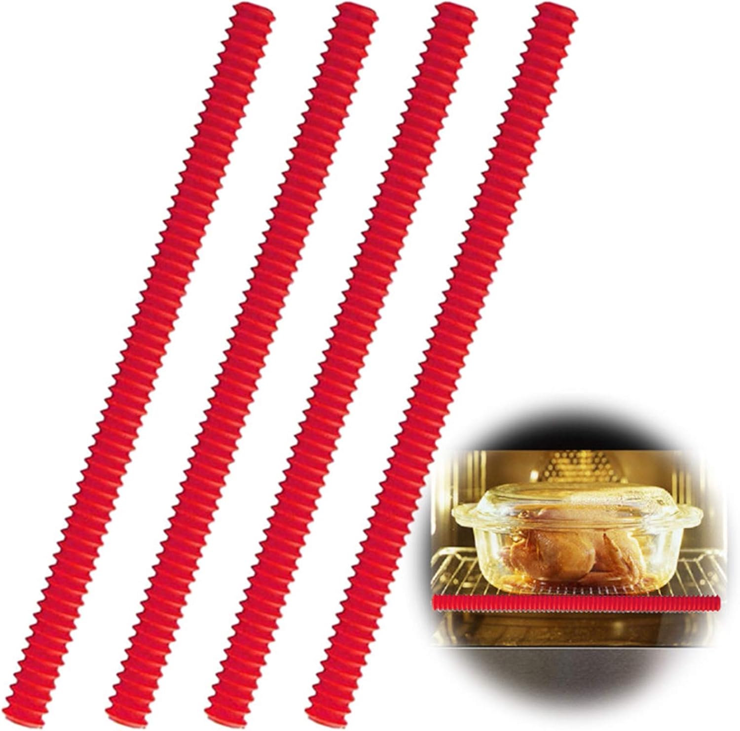 Oven Rack Covers Heat Resistant Silicone Oven Shelf Rack Guard Protector for BBQ