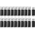 RAOYI 20 Pack 16GB USB Flash Drive Bulk USB 2.0 Memory Stick Thumb Drive Pen Drive Bundle-Black
