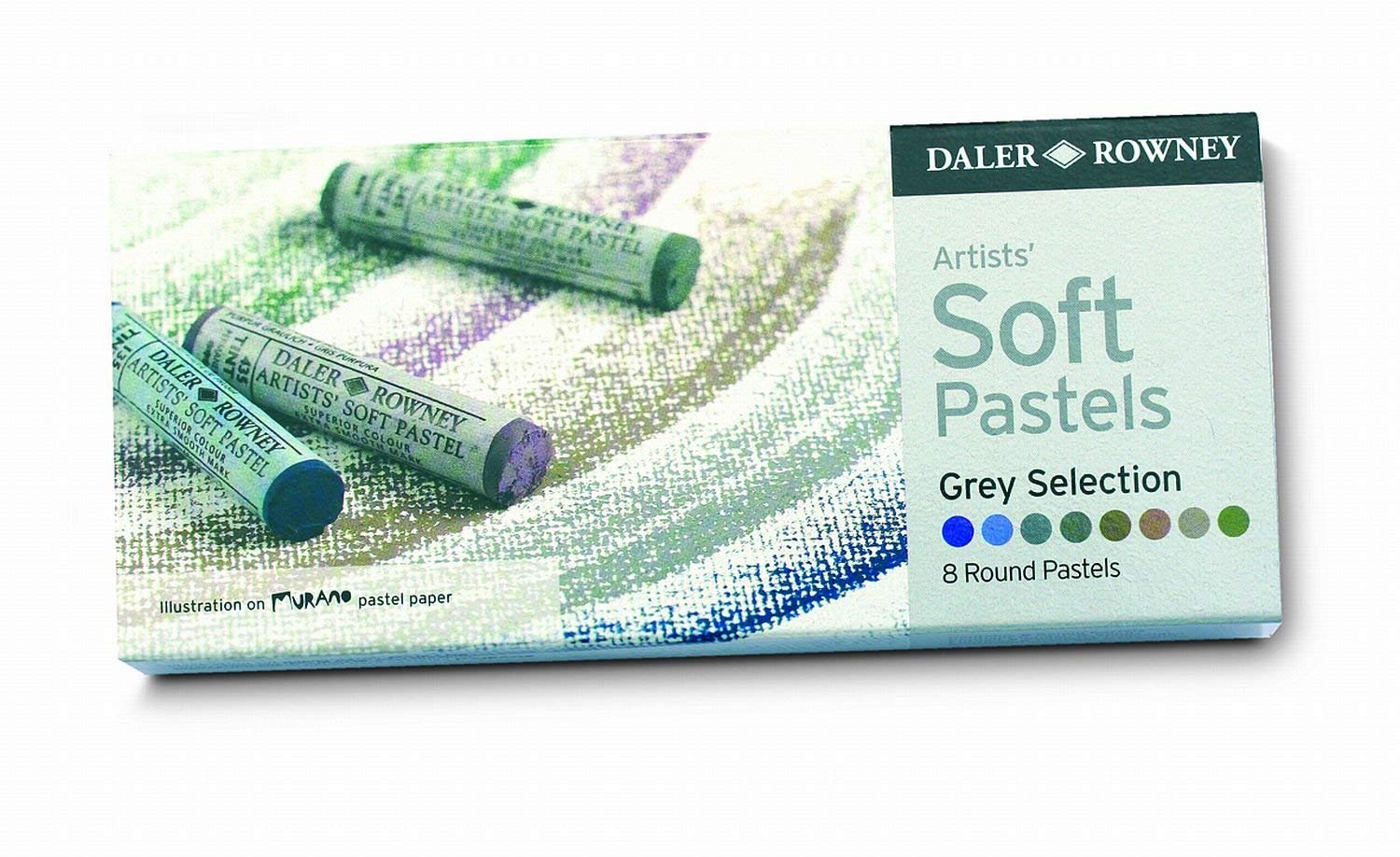 Daler Rowney 153901008 Grey Soft Pastel Set (Pack of 8)