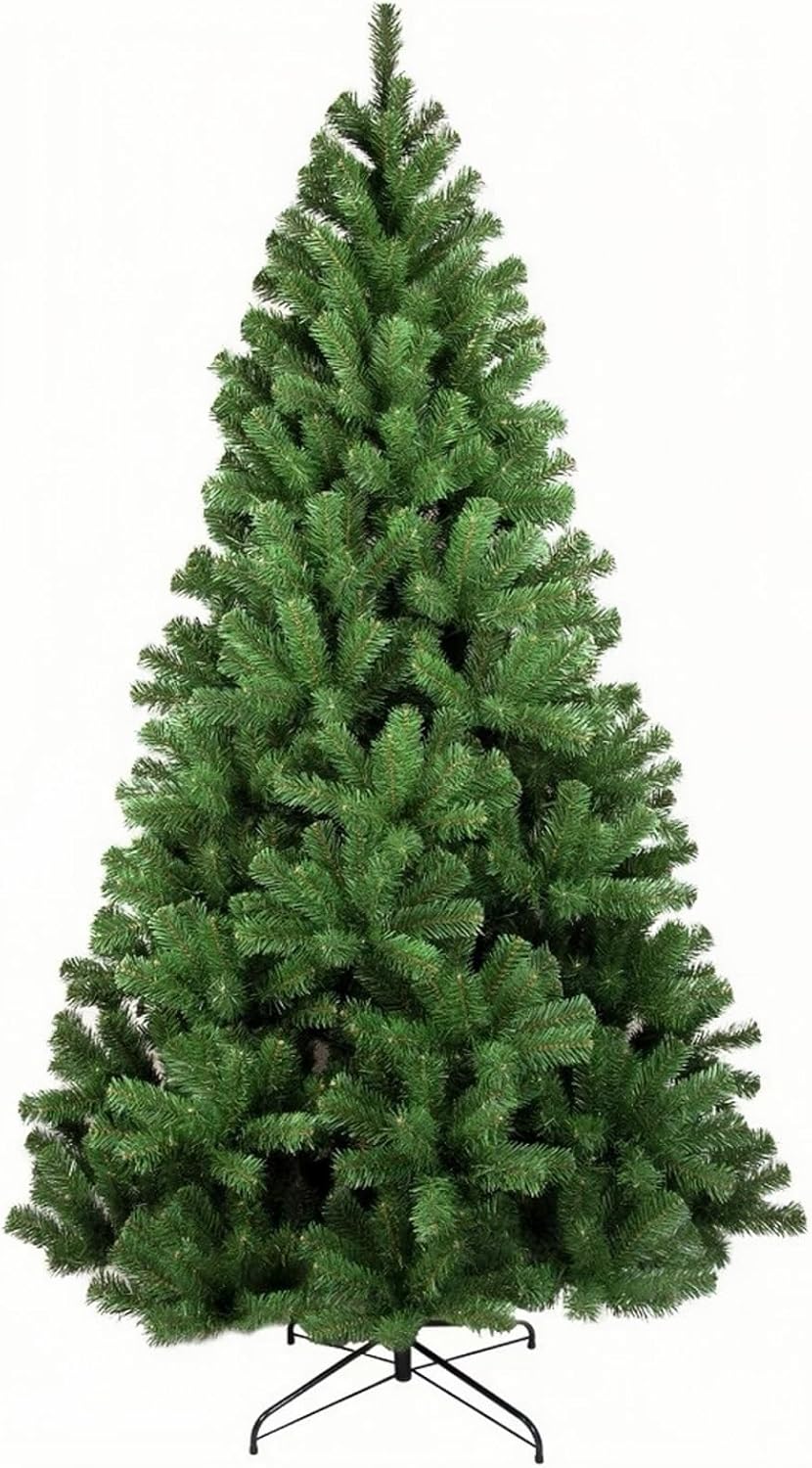 Trees - Zarcaco 5FT Artificial Christmas Tree Premium PVC Holiday Xmas Tree for Home Office Holiday Party Decoration with Metal Foldable Stand, Easy Assembly