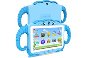 TOPELOTEK Kids Tablet 7IN Tablets for Kids 3-7, Tablet for Toddlers with Educational Games, 32GB Toddler Tablets for Children with Learning Apps, WiFi, Touch Screen, Shock Proof Case, Gift for Toddler Boy Girl