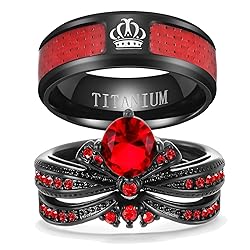 Ringcrown Couple Rings Matching Ring Black Crown