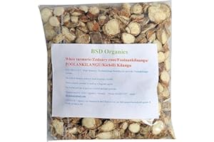 BSD Organics White turmeric/Zedoary root/Foolaankilaangu/POOLANKILANGU/Kichilli Kilangu (50 Gram)