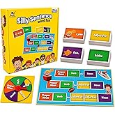 HOOJOJO Sentence Building Game Grammar Practice Word Cards Language Arts | Build Sentences Step By Step with Colorful Word Cards, Practice Grammar Skills, Learn Parts of Speech, and Improve Vocabulary