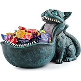 Cat Candy Bowl Cheshire Cat Statue Large Candy Dish for Office Desk Key Bowl for Entryway Table Indoor Planter Decorative Bowls for Home Big Mouth Cat Gifts
