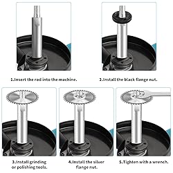 Kyuionty 3 Pcs M10 Angle Grinder Extension