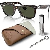 Ray-Ban RB2140 ORIGINAL WAYFARER CLASSIC Square Shaped Sunglasses for Men & Women with Official RAYBAN Eyewear Kit