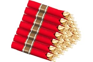 Supernal 30 Pack Gold Plastic Silverware with Red Napkins,Gold Silverware Disposable,Wrapped Plastic Cutlery Set with Napkin,Pre Rolled Silverware Set Disposable,Christmas Cutlery Suitable for Holiday