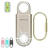 130dB Personal Safety Alarm Rechargeable Strobe