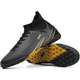 Biayvisas Soccer Cleats for Mens Womens Turf Soccer Shoes Indoor Footall Cleats High Ankle TF AG FG Football Boots Wide Training Sneaker