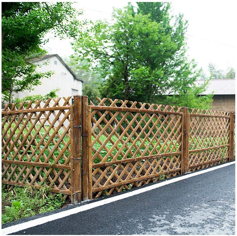 Zhanwei Garden Fence Picket Fencing Outdoor Patio Gardening Bamboo Pastoral Country Style Protective Guard Edging Decor 2 Styles Color A Size 100x90cm Amazon Ca Patio Lawn Garden